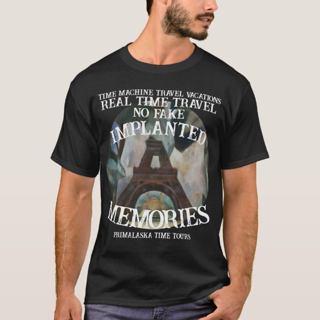 Camiseta Real Time Machine Travel Paris France (Frente)