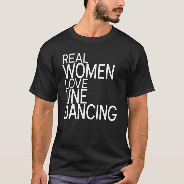 Camiseta Real Women Love Line Dancing Dancers Dançarinos L (Frente)