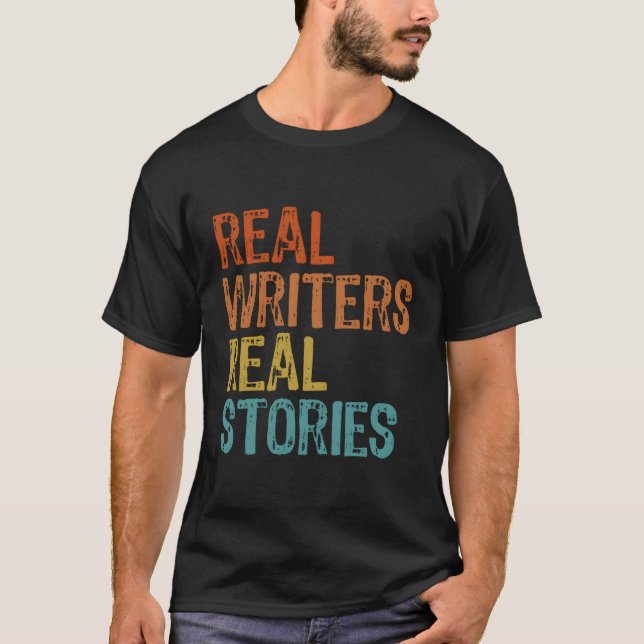 Camiseta Real Writers Casos Verdadeiros Escritores Culpados (Frente)