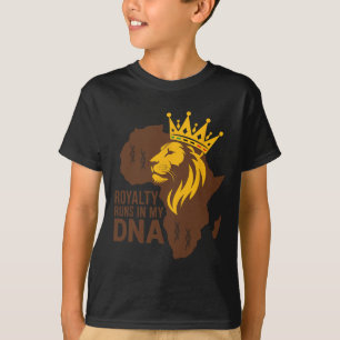 Camiseta Realeza Corre No Meu Dna Legado De Sangue Africano