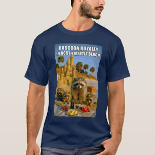 Camiseta Realeza de Guaxinim Divertida em North Myrtle Beac