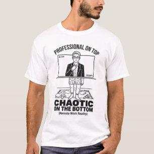 Camiseta Realidade Divertida do Trabalho Remoto