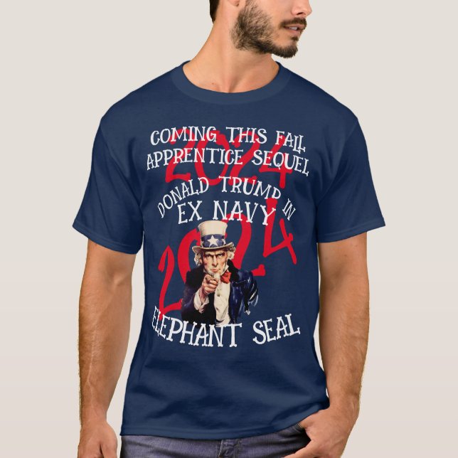 CAMISETA REALIDADE DO TRUMP NA TV NO EX MARINHO ELEFHANT SE (Frente)