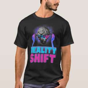 Camiseta Realidade Mudando Realidades de Transmissão Vaporw