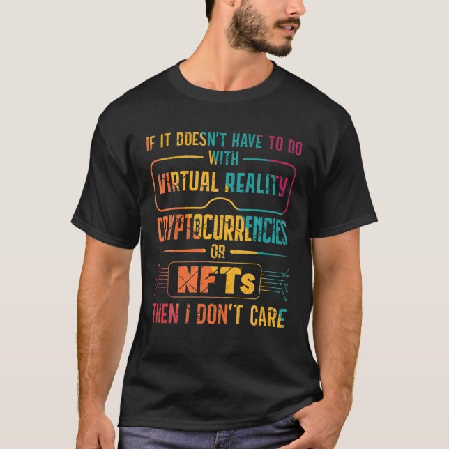 Camiseta Realidade Virtual Criptocurrency Nfts Addict Retro (Frente)