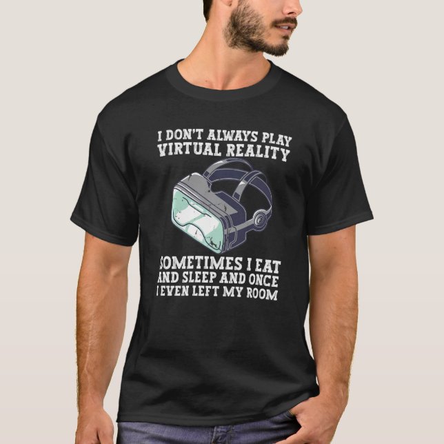 Camiseta Realidade Virtual Vr Atleta De Jogos Forçados T (Frente)