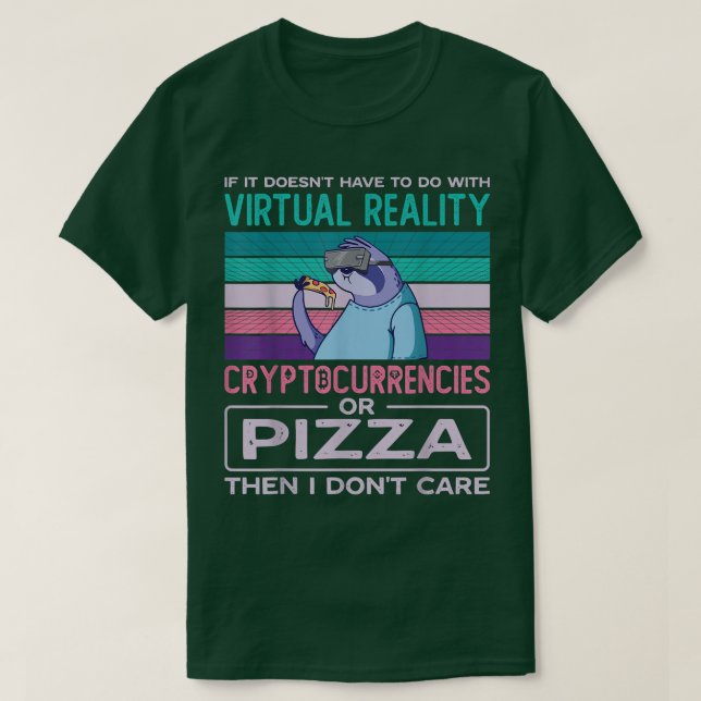 Camiseta Realidade Virtual Vr Realidade Aumentada Ar Pizza  (Frente do Design)