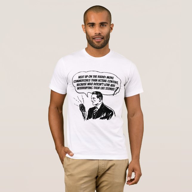 Camiseta Realismo Radiofônico: Abrace o Ad-pocalypse (Frente Completa)