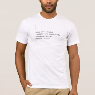 Camiseta reality.sys corrompido