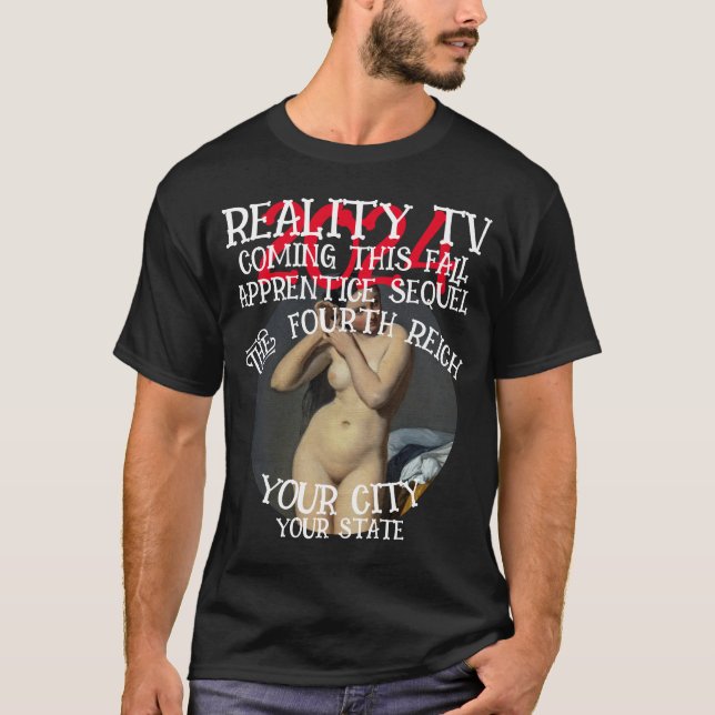 CAMISETA REALITY TV QUARTO REALIZOU ESTA QUEDA TERCEIRO (Frente)