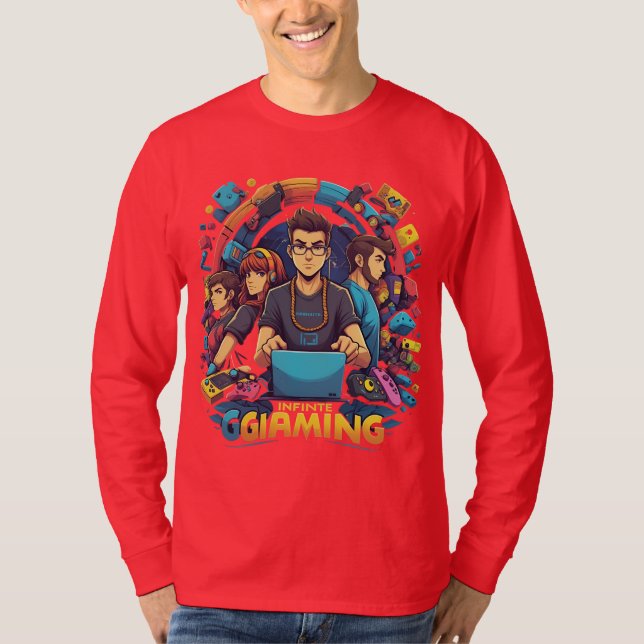 Camiseta Realm de jogos infinito (Frente)