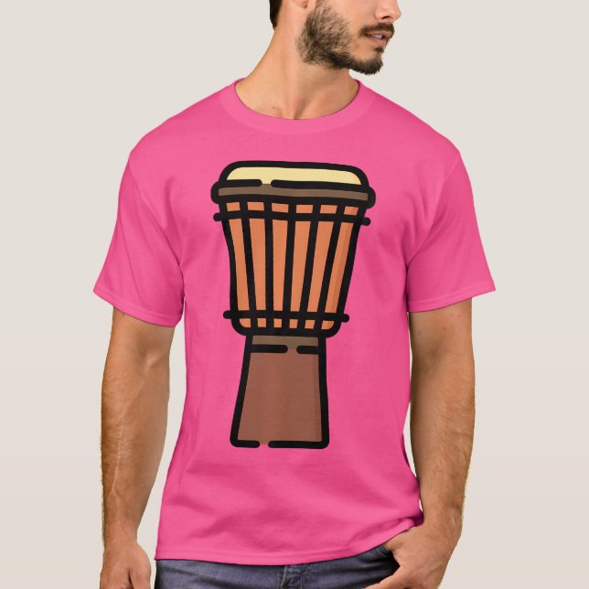 Camiseta Realmente Como Os Tambores Africanos Djembe (Frente)