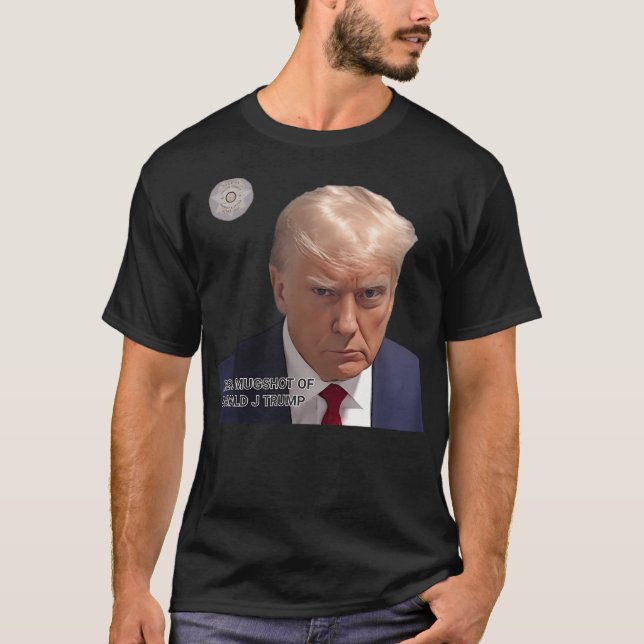 Camiseta Realmente Mugshot De Donald J Trump Poster (Frente)