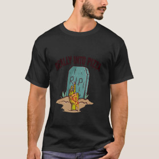 Camiseta Realmente na Pizza Amadurece o Halloway Zombie Gra