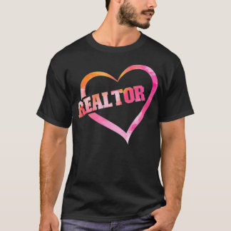 Camiseta Realtor Heart Watercolor