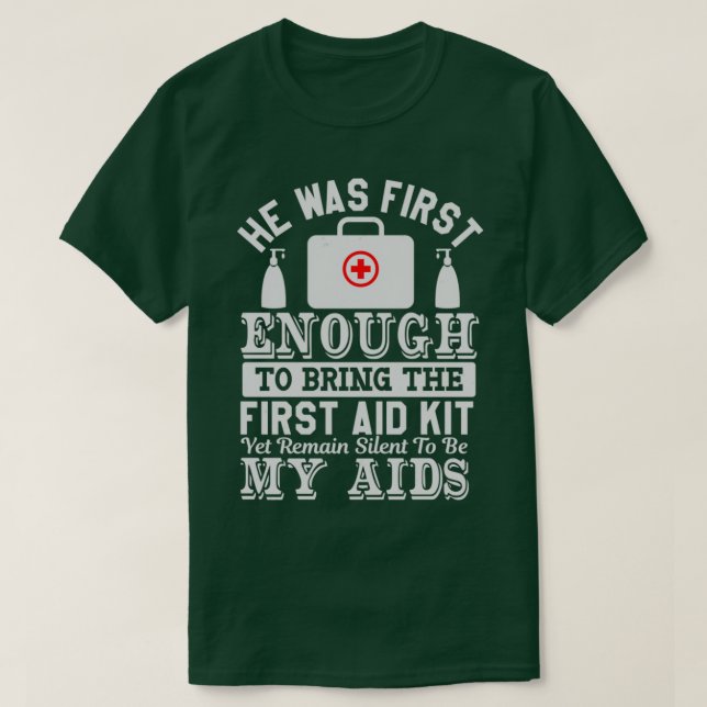 Camiseta reanimação de emergência paramédica de primeiros s (Frente do Design)