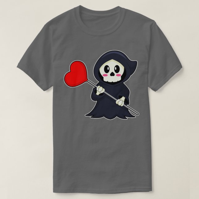 Camiseta Reaper Halloween Heart (Frente do Design)
