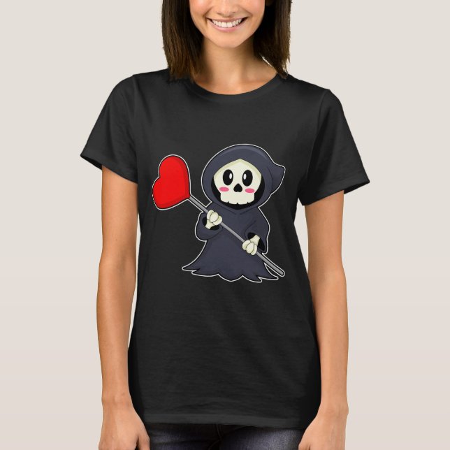 Camiseta Reaper Halloween Heart (Frente)