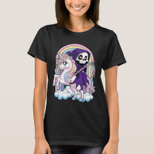 Camiseta Reaper Ridi Gótico Cute Halloween Grim Reaper Kawa