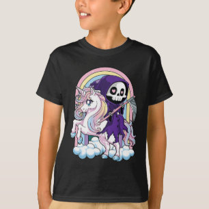 Camiseta Reaper Ridi Gótico Cute Halloween Grim Reaper Kawa