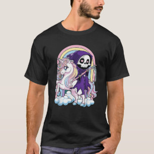 Camiseta Reaper Ridi Gótico Cute Halloween Grim Reaper Kawa