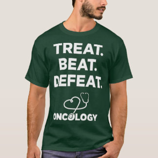 Camiseta Reat Defeat Oncology Enfermeira Médicos Funcionari