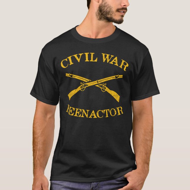 Camiseta Reator da guerra civil - reconstituição da guerra  (Frente)