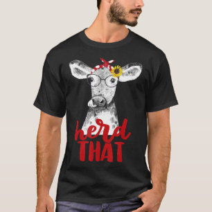 Camiseta Rebanho Aquela Fazendeira de Vaca Lenço Vermelho G