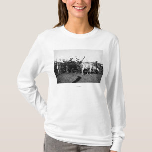 Camiseta Rebanho da rena na fotografia de Alaska