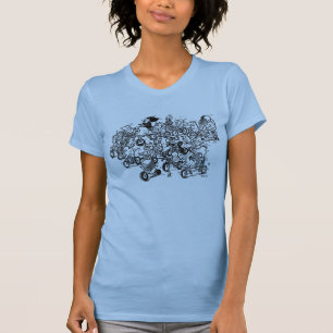 Camiseta Rebanho das bicicletas (senhoras)