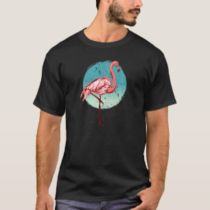 Camiseta Rebanho de Flamingo Animal Para Homens Mulheres Pá