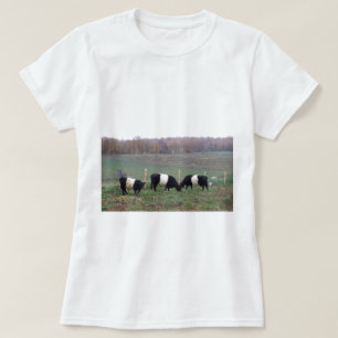 Camiseta Rebanho de vaca de Beltie na queda