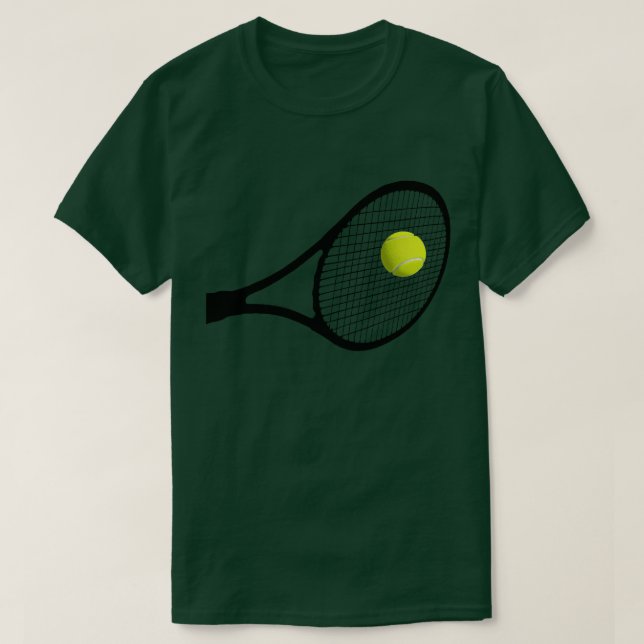 Camiseta Rebatendo uma bola de tênis (Frente do Design)