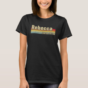 Camiseta Rebecca Gift Nome Personalizado Birthday Engraçado
