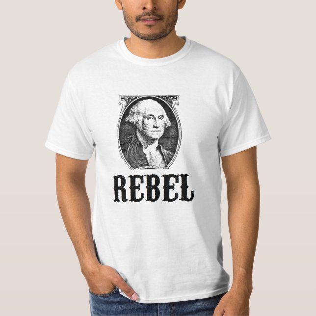 CAMISETA #REBEL GEORGE WASHINGTON DO #SONSOFLIBERTY (Frente)