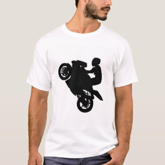 Camiseta "Rebel Rider YOLO - Design de motocicleta frontal/