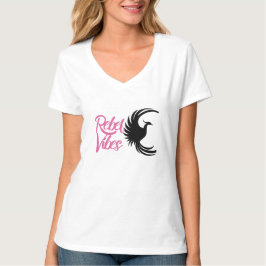 Camiseta Rebel Vibes V-Neck – Camiseta Gráfica Pho