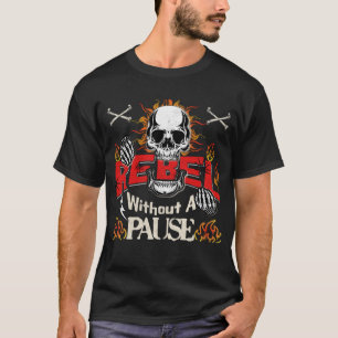 Camiseta Rebelar Sem Pausar O Crânio Desfiado