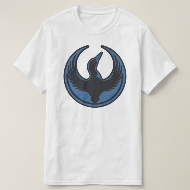 Camiseta Rebelde de Minnesota - Loon Rebelde (Frente do Design)