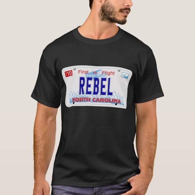 Camiseta Rebelde - placa do NC (Frente)