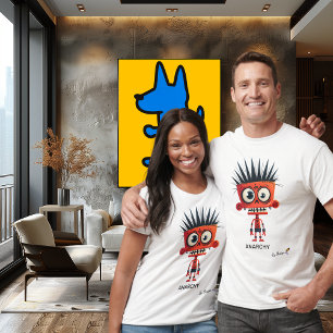 Camiseta Rebelde Punk   ANARQUIA - Por Design   Único 