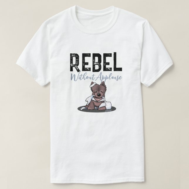 Camiseta Rebelde Sem Aplausos Cairn (Frente do Design)