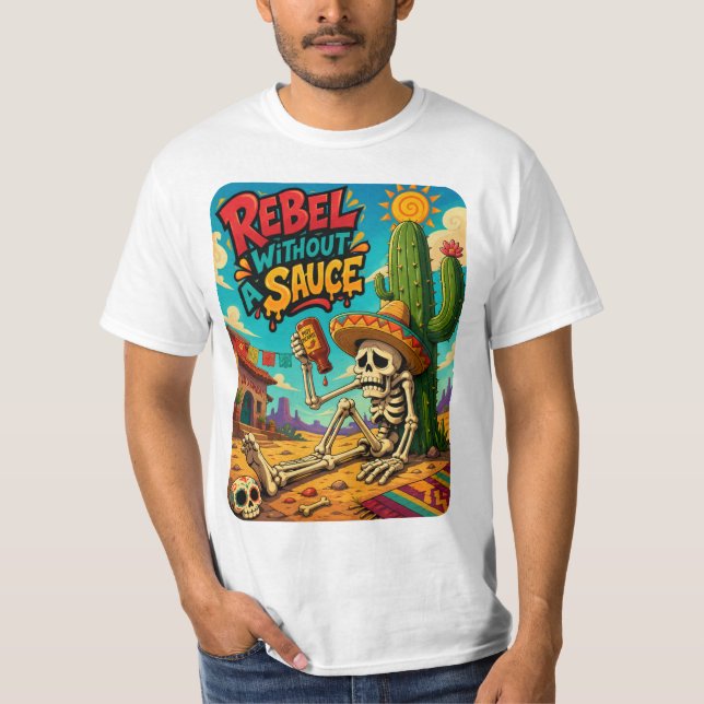 Camiseta Rebelde sem molho (Frente)