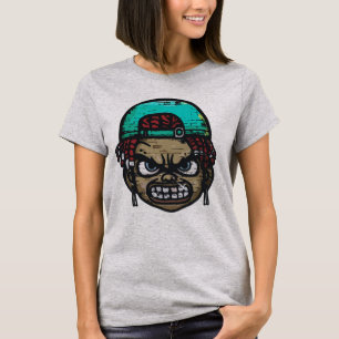 Camiseta Rebelde Urbano: Rosto Estilo Grafite