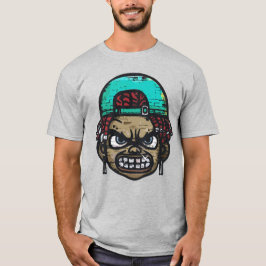 Camiseta Rebelde Urbano: Rosto Estilo Grafite