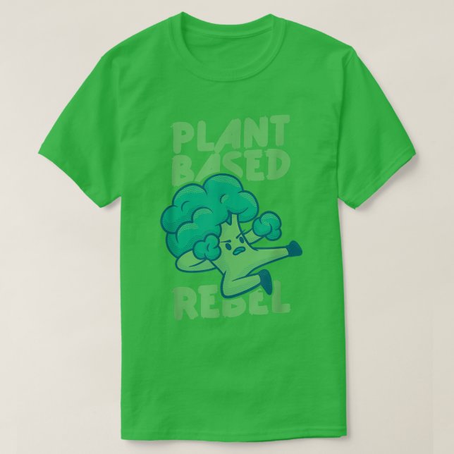 Camiseta Rebeldes à base de plantas Vegetais Engraçados por (Frente do Design)