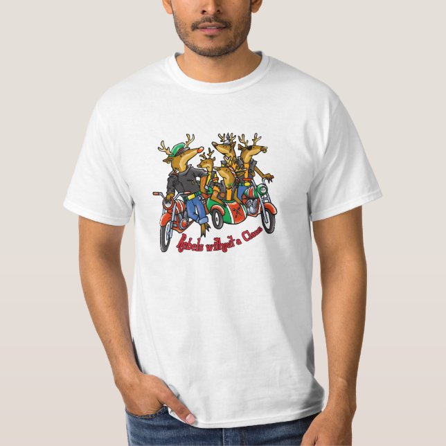 Camiseta Rebeldes sem uns desenhos animados do feriado da (Frente)