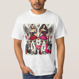 Camiseta Rebeldía y Amistad: Rock & Roll Sisters