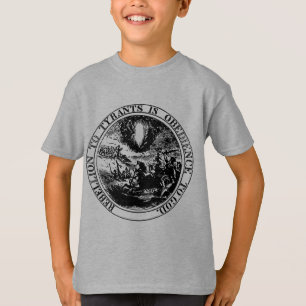 Camiseta Rebelião ao preto/branco de Posterized dos tirano
