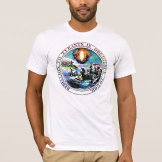 Camiseta Rebelião ao t-shirt do selo de Thomas Jefferson